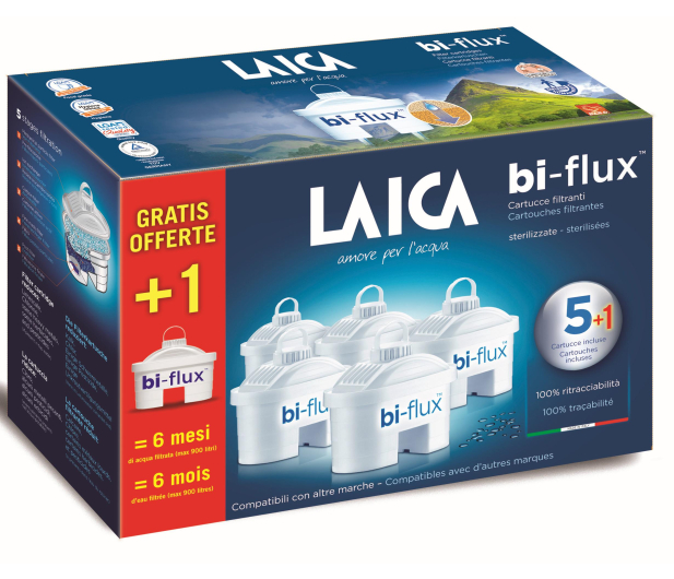 LAICA Wkład filtrujący Bi flux F6S 6 szt. - 1464438 - zdjęcie